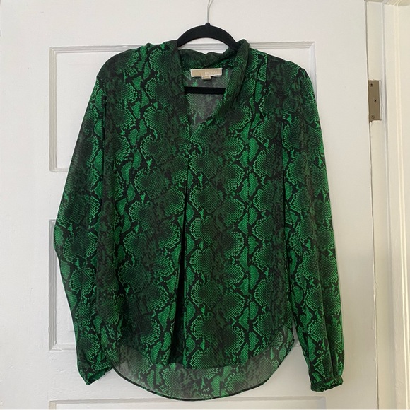 Michael Kors | Snake Print Blouse - Picture 6 of 6